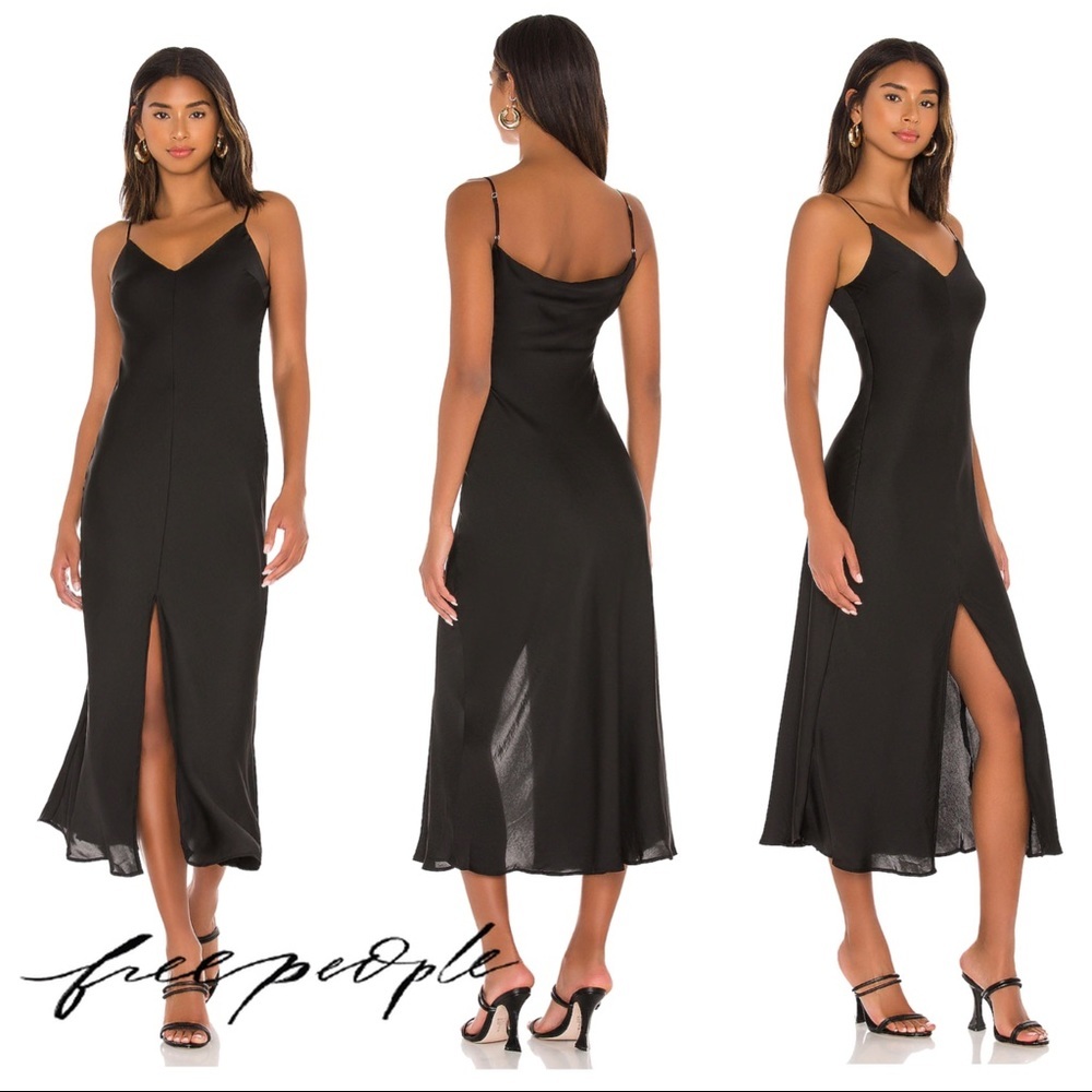 Free People Smoke & Mirrors Maxi Slip Dress